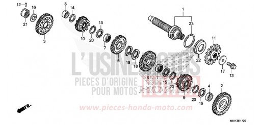 TRANSMISSION (COUNTERSHAFT) ADV750H de 2017